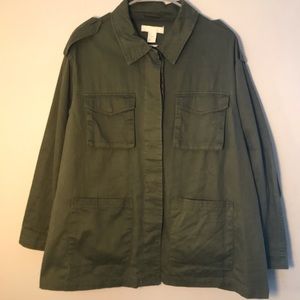 H&M Green khaki jacket